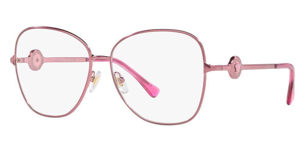 NWT Versace VE1289-1500-55 Pink Oversized 55mm Glasses